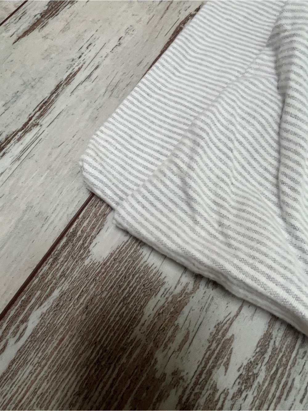 Threshold White Gray Pinstripe Pillow Covers Pair Size Full Cotton Lyocell - Picture 4 of 4